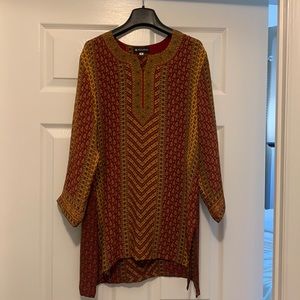 XL silk tunic